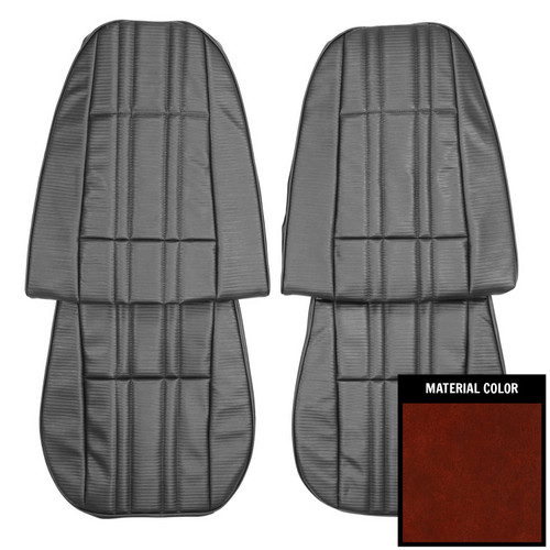 1977-1978 Nova 2-Door Sedan Standard Firethorn Front Bucket Seat Covers