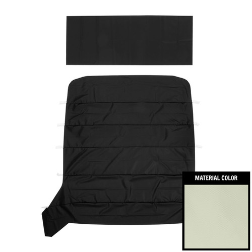 1962-65 Chevy II, Nova; Sedan; 5-Bow Basketweave Headliner; White