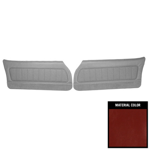 1978-79 Camaro; Berlinetta, LT; Cust Int; Vinyl Pre-Assm Frnt Door Pnls; Carmine
