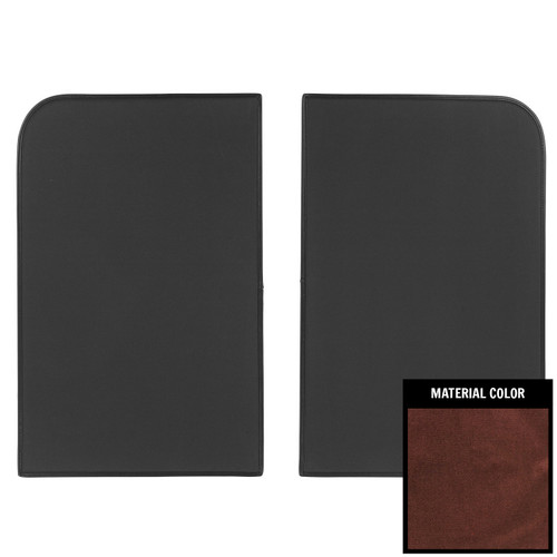 1978-88 GM G-Body; Foam-Back Cloth T-Top Sunshades; Dark Claret