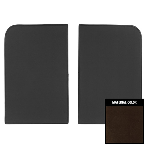 1978-88 GM G-Body; Foam-Back Cloth T-Top Sunshades; Briar Brown