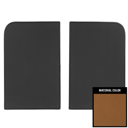 1978-88 GM G-Body; Foam-Back Cloth T-Top Sunshades; Camel