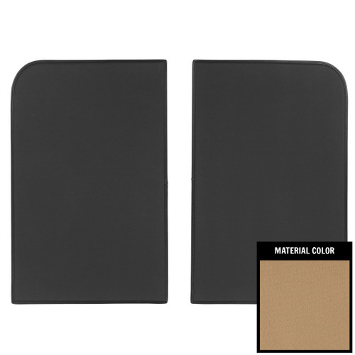 1978-88 GM G-Body; Foam-Back Cloth T-Top Sunshades; Sand