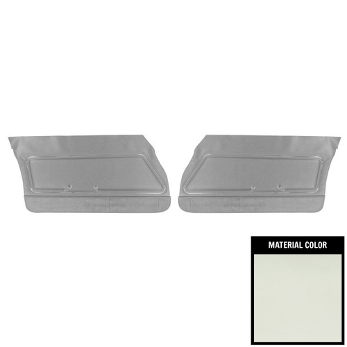 1978-81 Firebird; Deluxe Front Door Panels; White/Carmine