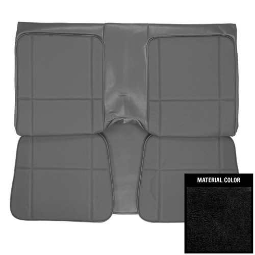 1979 Camaro; Berlinetta; Custom Vinyl Rear Bench Seat Cover; Black