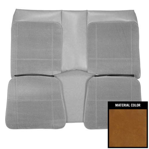 1979-80 Camaro Berlinetta Custom Cloth Hardtop Camel Rear Bench Seat Cover