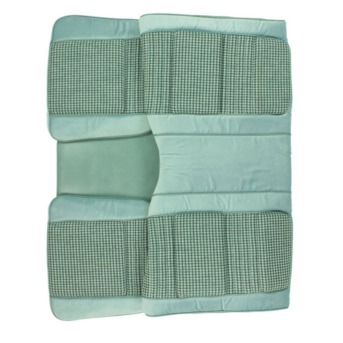 1979-1980 Pontiac Firebird Hardtop Custom Cloth Light Blue Rear Bench Seat Cover