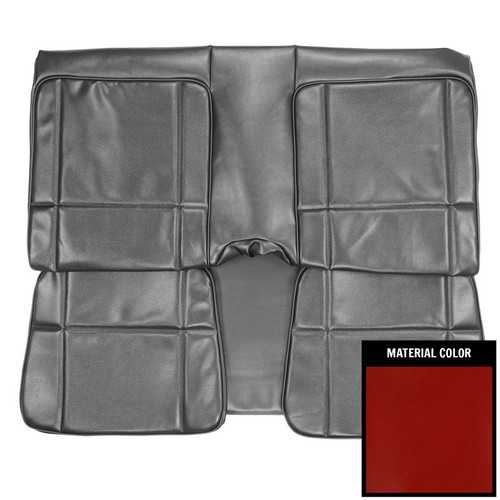 1980-1981 Camaro Berlinetta/Custom Hrdtop Bright Red Vinyl Rear Bench Seat Cover