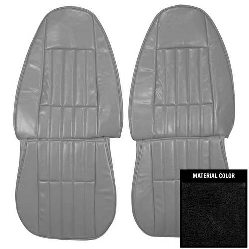 1980 Camaro; Coupe; Standard Front Bucket Seat Covers; Black
