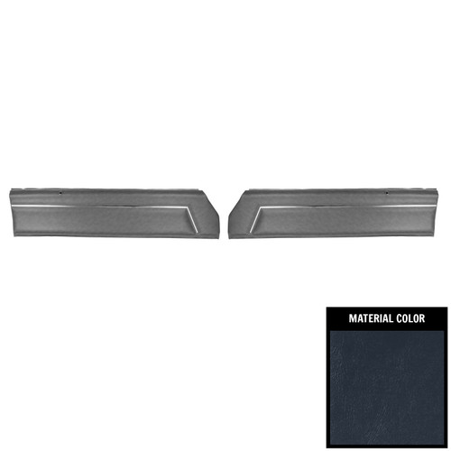 1981 Malibu, 1981-87 El Camino; Pre-Assembled Front Door Panels; Navy Blue