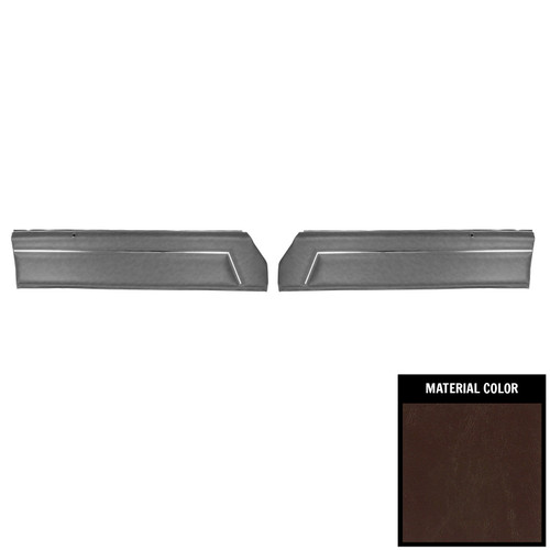 1981 Malibu, 1981-87 El Camino; Pre-Assembled Front Door Panels; Maroon