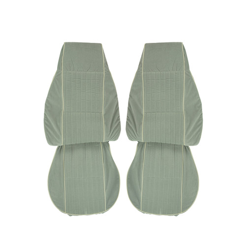 1982-83 Camaro Berlinetta Custom Cloth Light Gray Front Bucket Seat Covers