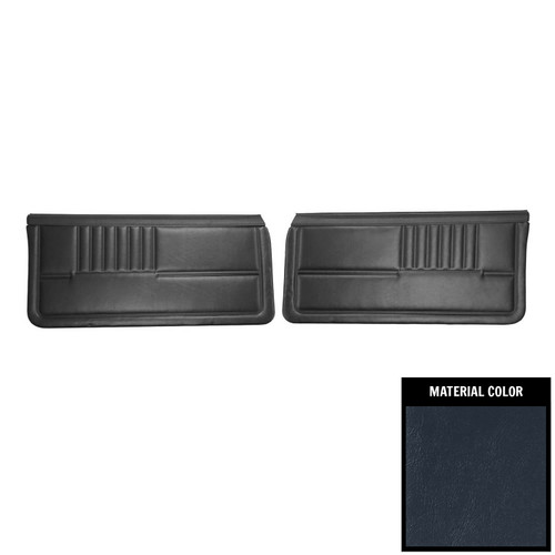 1982-1985 Chevrolet Camaro Standard Pre-Assembled Gray Front Door Panels (82FD18-PB)