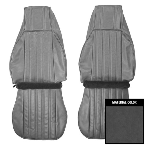 1982-85 Camaro; Coupe; Standard Vinyl Front Bucket Seat Covers; Gray
