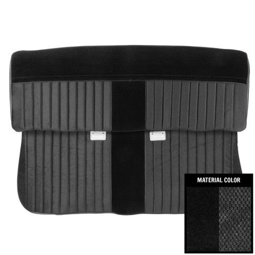 1982-1987 Chevrolet Truck Black Cloth Front Bench Seat Cover