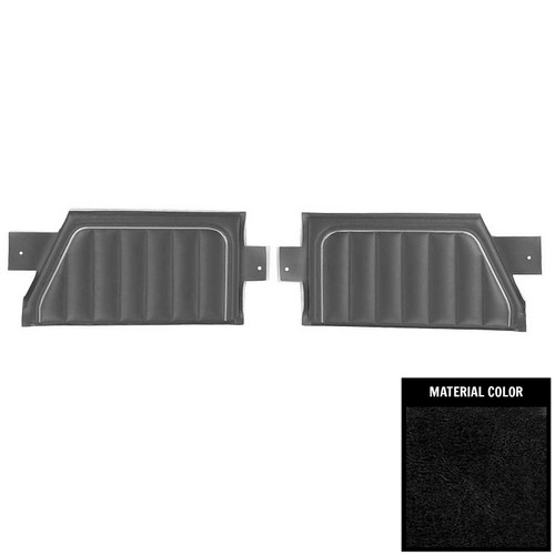 1984-1985 Chevrolet Monte Carlo Hardtop Black Rear Door Panels