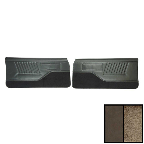 1986 Chevrolet Camaro Standard Pre-Assembled Gray Front Door Panels