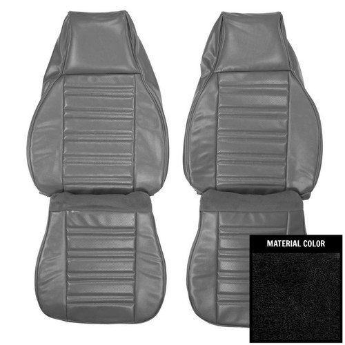 1986-1992 Chevrolet Camaro Standard Black Front Bucket Seat Covers