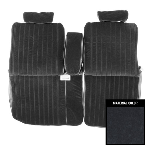 1986-88 Monte Carlo; Coupe; w/ Armrest; 55/45 Front Bench Seat Cover; Blue