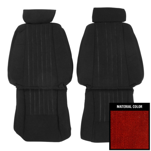 1987 Pontiac Trans Am Carmine Front Bucket Seat Covers