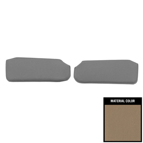 1993-02 Camaro, Firebird; Cpe/Cnv; Foam-Back Cloth Sun Visors; w/o Mirror; Beige