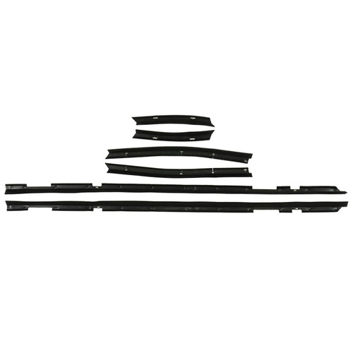 1971-73 Buick Riviera; 2 Door Hdtp; 4-Pc Outer Window Felt Set (Top Catwhiskers)