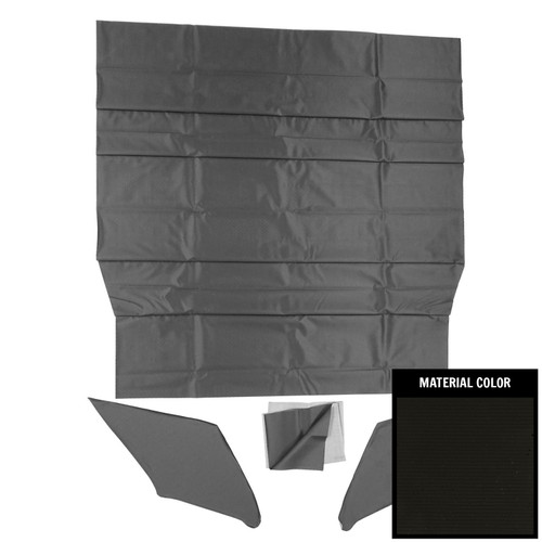 1970-74 Plymouth Cuda; Deluxe 4-Bow Perforated Headliner; Black