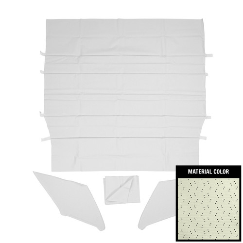 1970-74 Plymouth Cuda; Deluxe 4-Bow Perforated Headliner; White