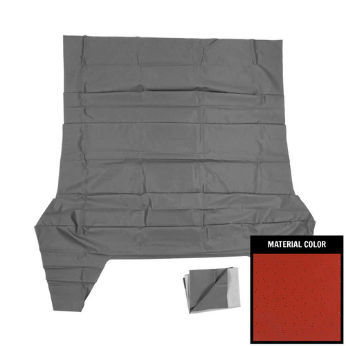 1970-74 Dodge Challenger; Standard 5-Bow Perforated Headliner; Bright Red