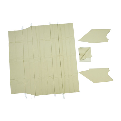 1971-74 Mopar B-Body; Deluxe 4-Bow Perforated Headliner; Sandalwood