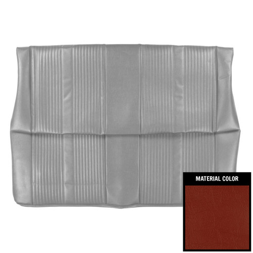 1963-64 Chevy II, Nova; 4 Door Wagon; Rear Bench Seat Cover; Red