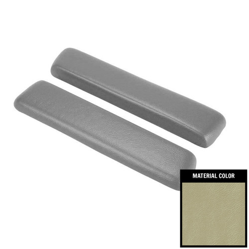 1965-1967 GTO/1966-1969 Cutlass Sport Parchment Front Arm Rest Pads