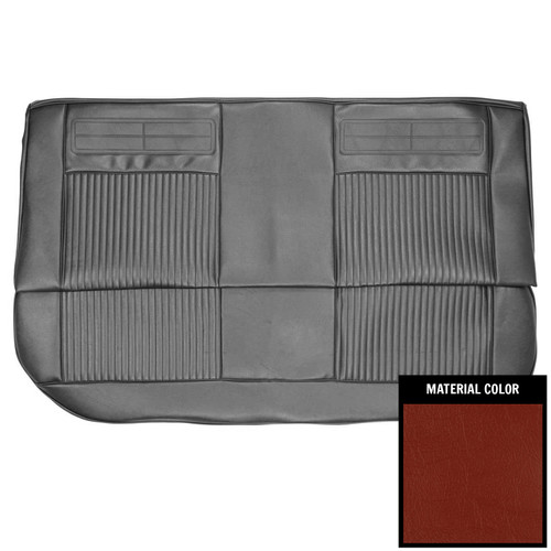 1963-64 Chevy II, Nova; 4 Door Sedan; Rear Bench Seat Cover; Red
