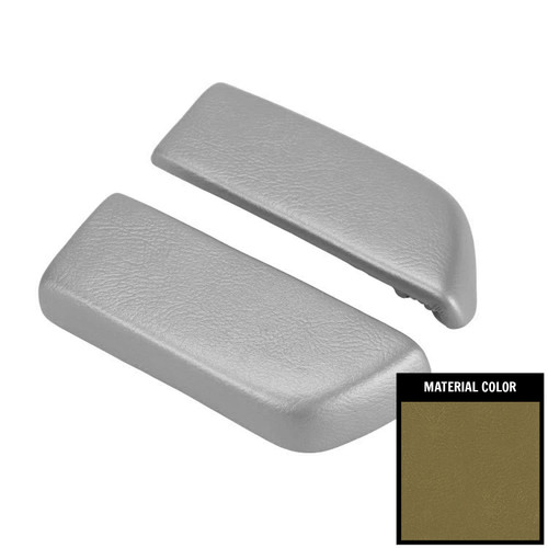 1968 Chevelle, Cutlass, GTO, Chevy II Nova; Rear Arm Rest Pads; Ivy Gold