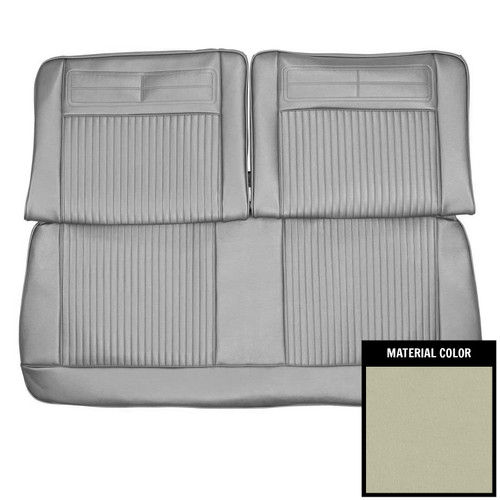 1964 Chevy II, Nova; 2 Door Sedan; Split Front Bench Seat Cover; Light Fawn