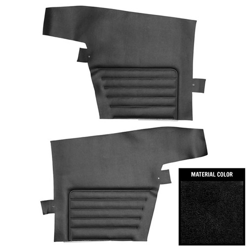 1968 Camaro; Convertible; Standard Rear Side Panels; Black