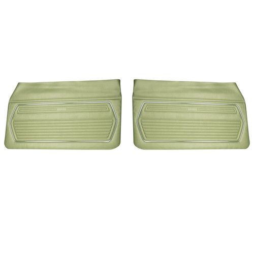 1969 Chevrolet Camaro Standard Light Green Front Door Panels