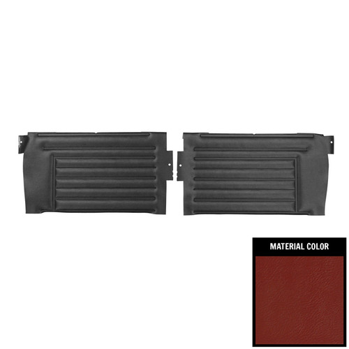 1967 Chevelle; Convertible; Rear Side Panels; Red