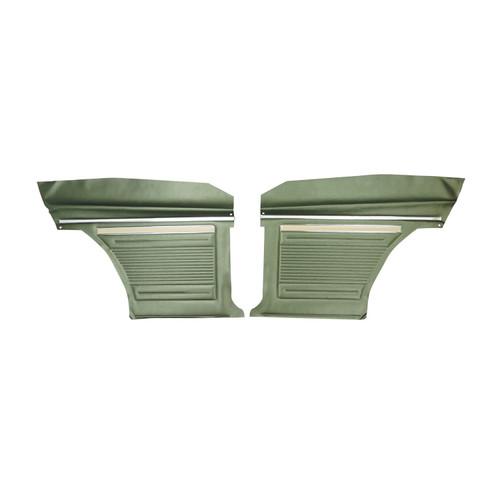 1970 Chevrolet Nova Hardtop Standard Dark Metallic Green Rear Door Panels