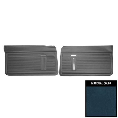 1971-1972 Chevrolet Nova Standard Blue Front Door Panels