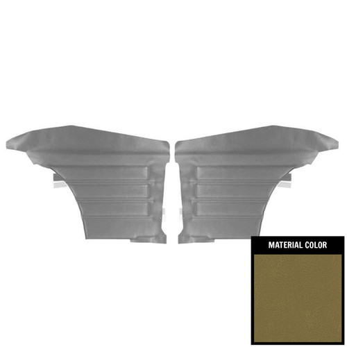 1968 Pontiac GTO/Lemans Hardtop Ivy Gold Rear Door Panels
