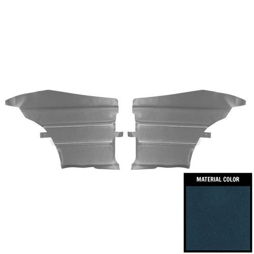 1969 Pontiac GTO, LeMans Hardtop Dark Blue Rear Side Panels