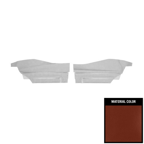 1971 Pontiac GTO/Lemans Sport Hardtop Sienna Brown Rear Door Panels