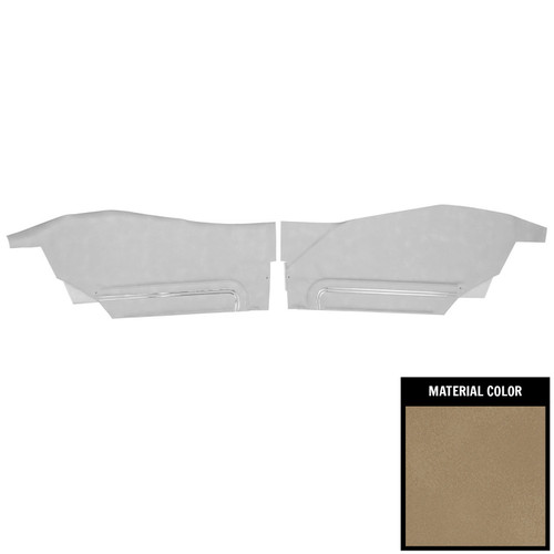 1972 Pontiac GTO/Lemans Sport Hardtop Sandalwood Rear Door Panels