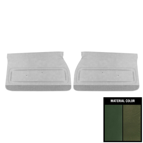 1972 Pontiac GTO/Lemans Sport Dark Green Front Door Panels