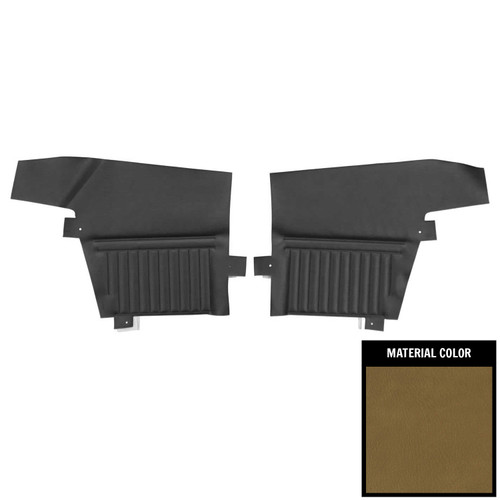 1969 Pontiac Firebird Convertible Standard Mustard Gold Rear Door Panels