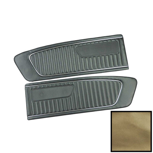 1966 Mustang; Standard Front Door Panels; Ivy Gold