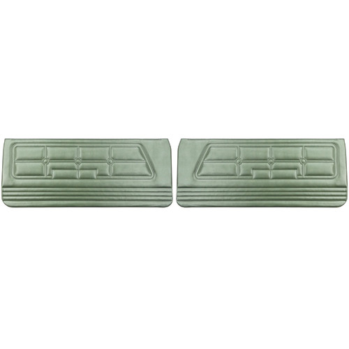 1971-73 Mustang; Standard Front Door Panels; Green