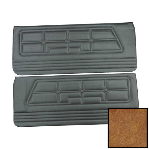 1971-73 Mustang; Standard Front Door Panels; Ginger