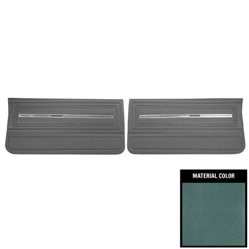 1966 Chevrolet Chevelle 2 Tone Blue Gold Edition Front Door Panels
